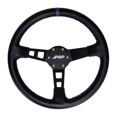 PRP Deep Dish Leather Steering Wheel (Blue) - G111